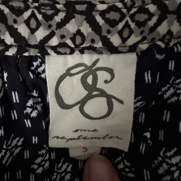 One September Anthropologie Tamarosa Accordian Pleated Top - Picture 5 of 7